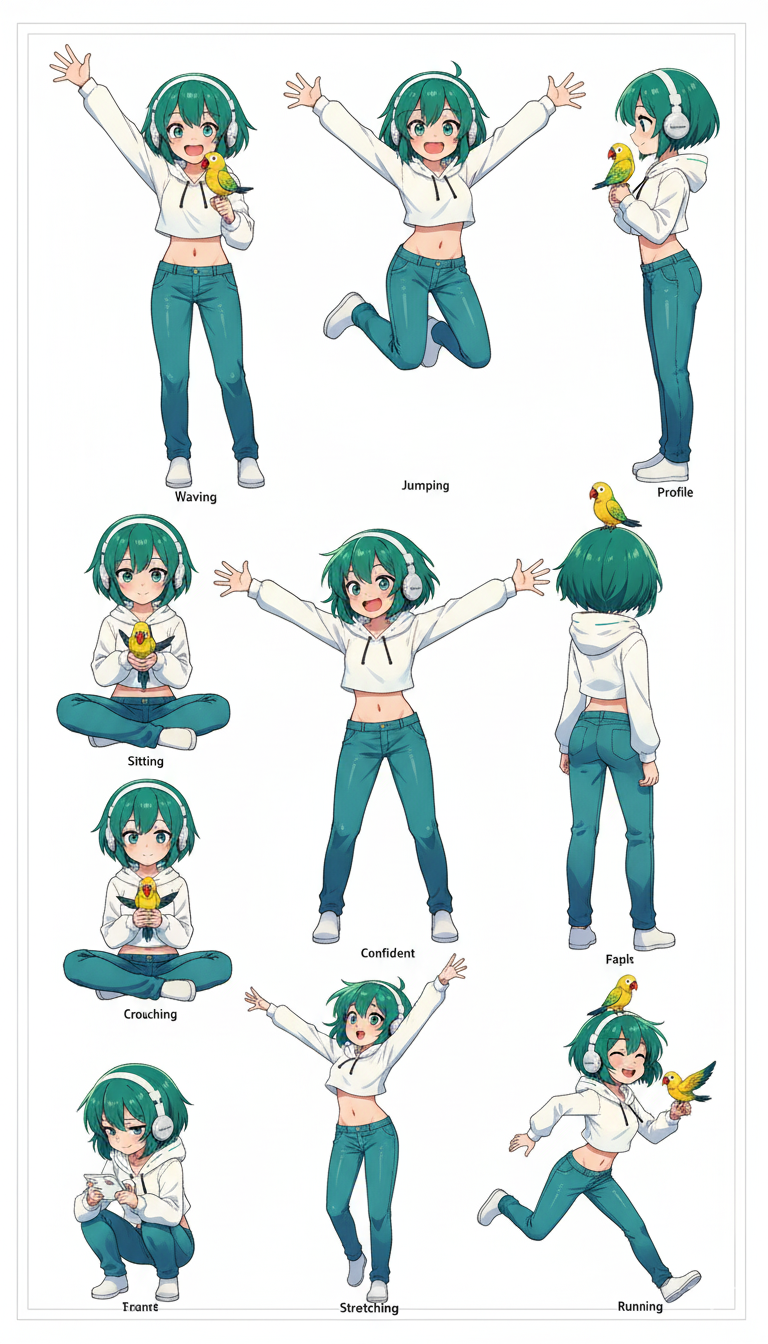 Topictionary pose collection sheet